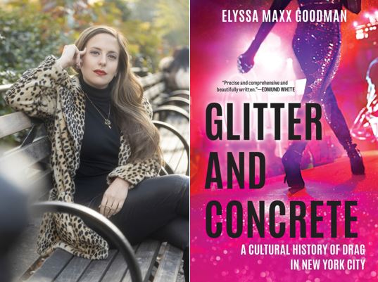 photo of author and book cover