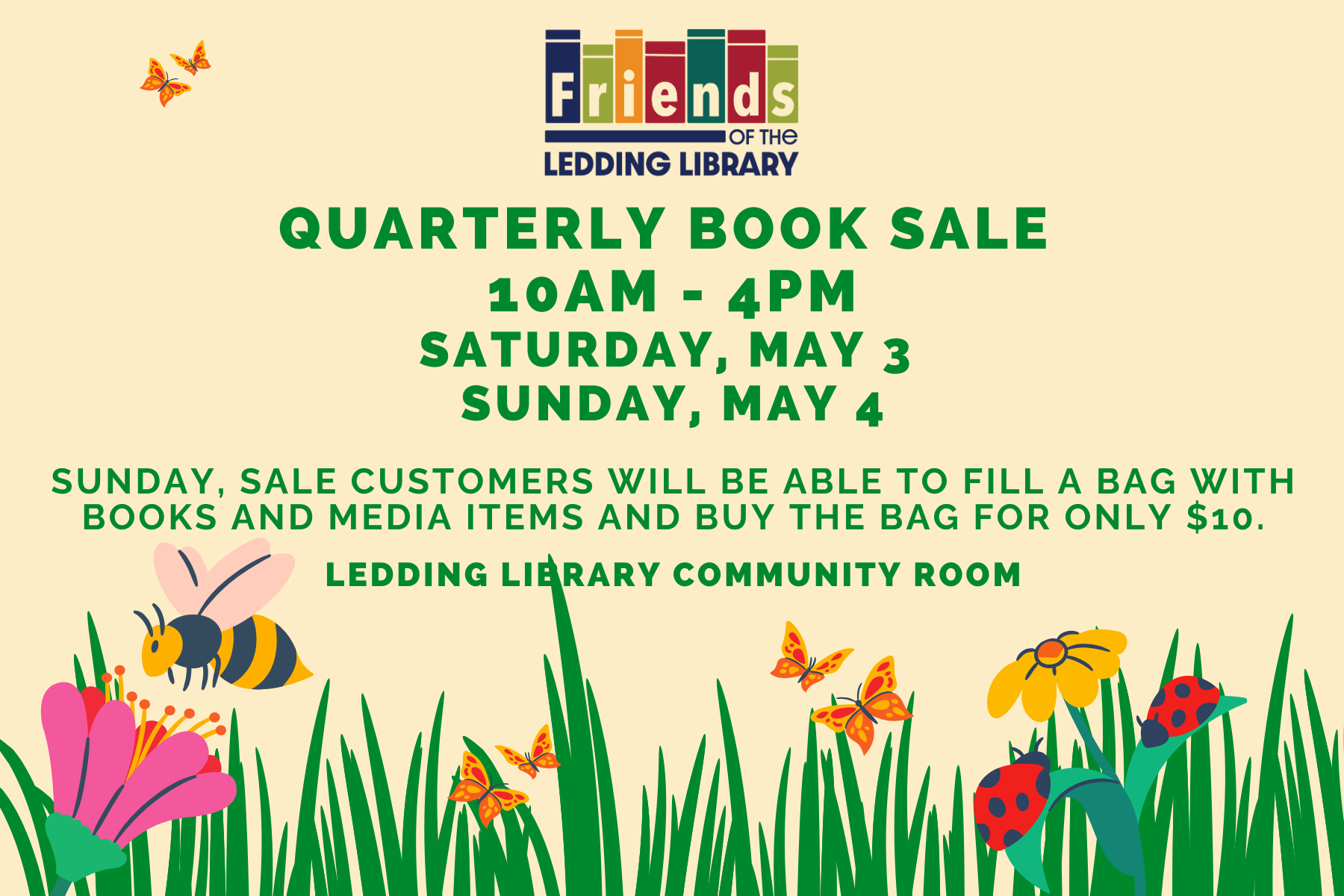 Flowers, bees and books