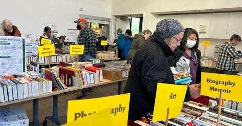 people browsing books