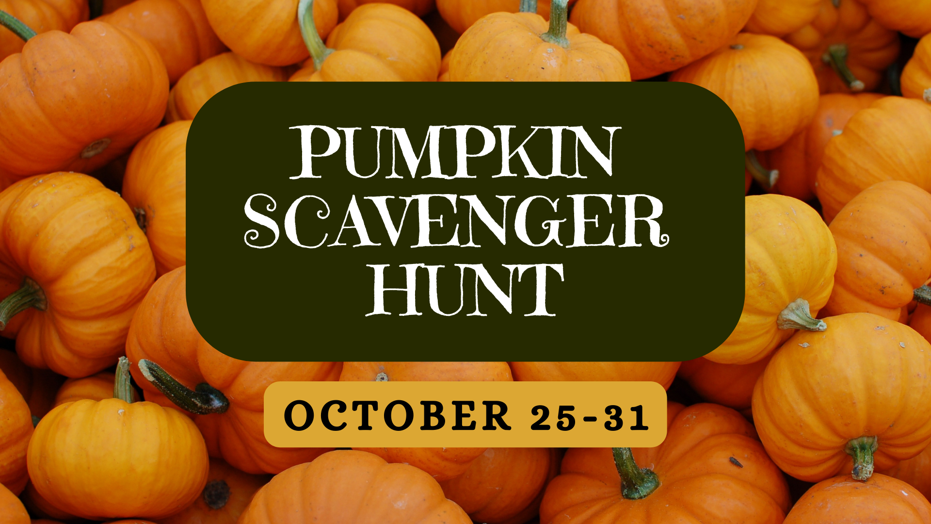 Pumpkin Scavenger Hunt