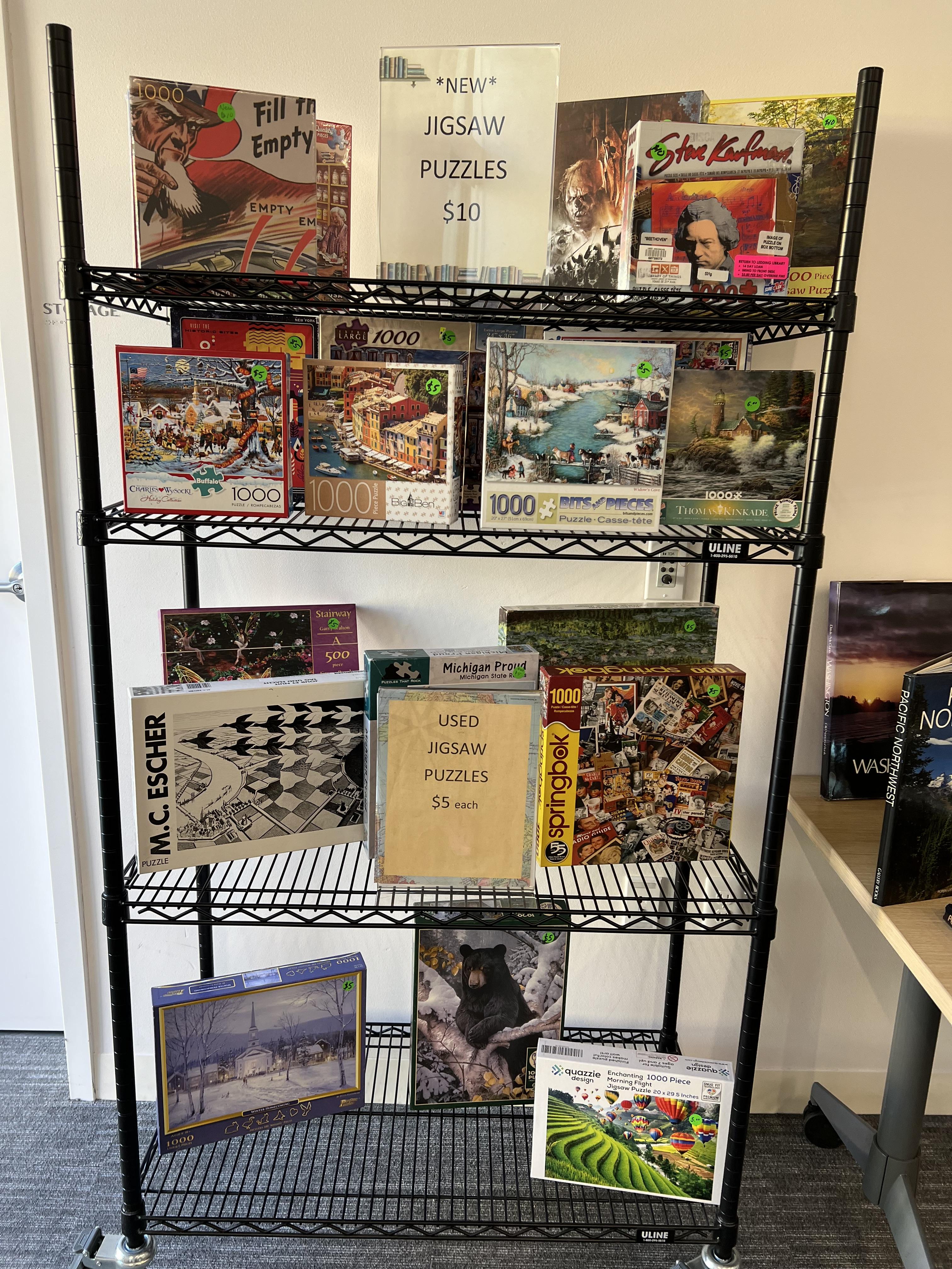 photo of puzzles and books