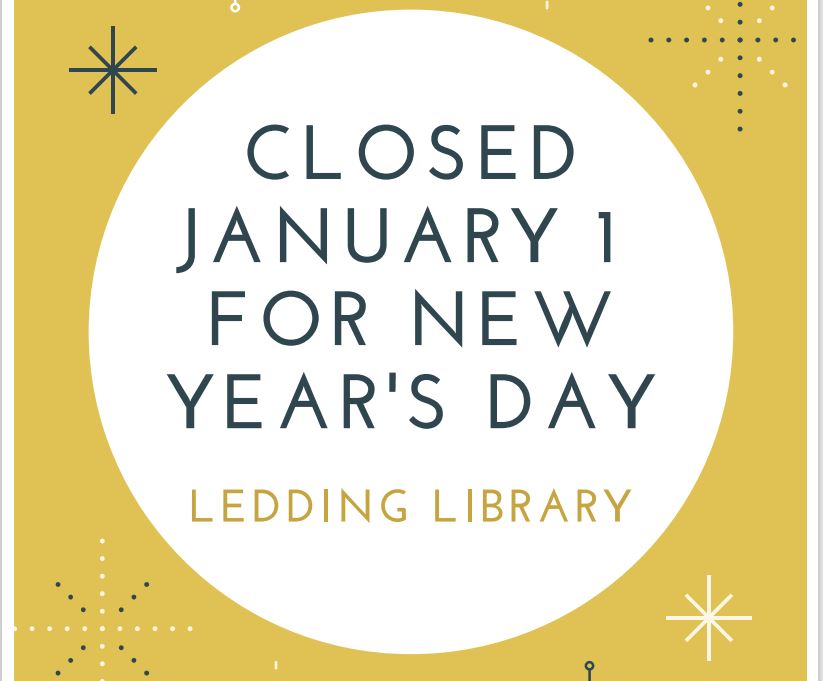 Closed for New Years sign