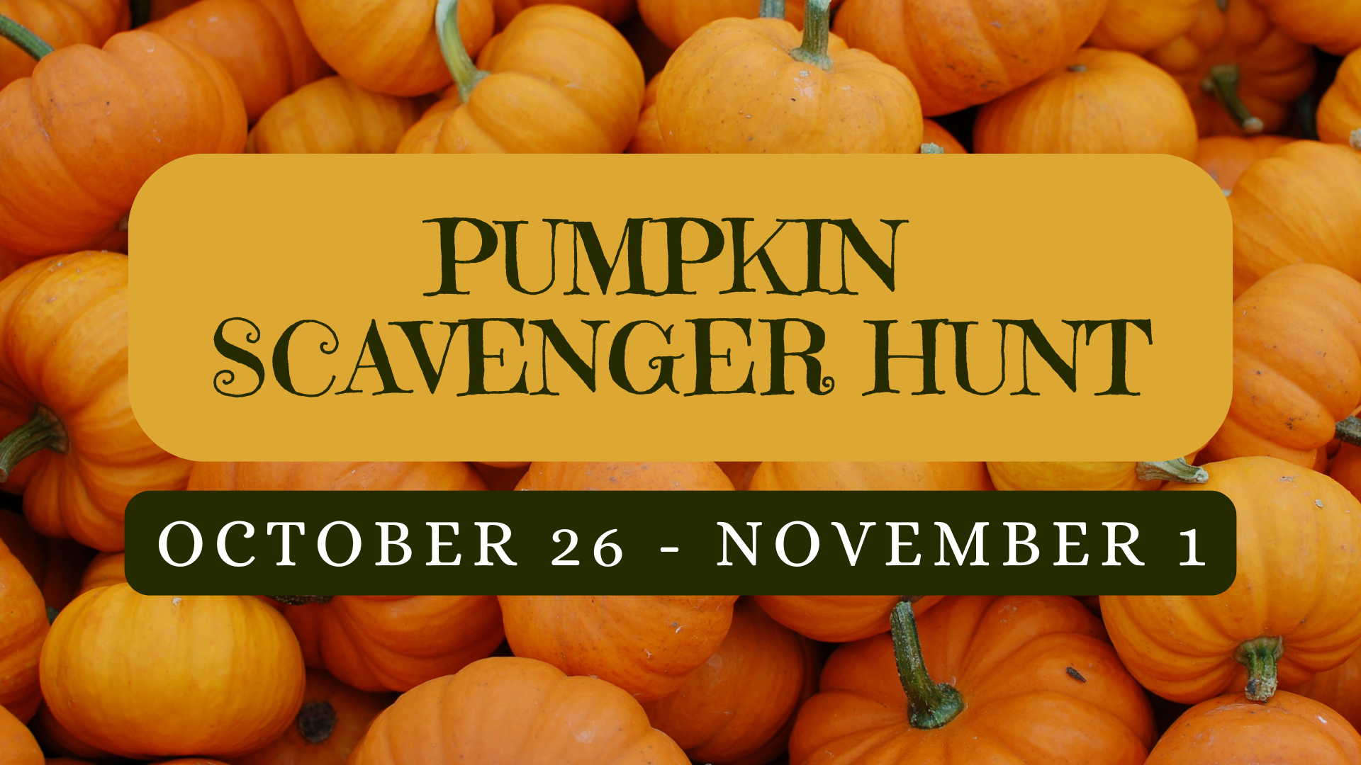 Pumpkin Scavenger Hunt