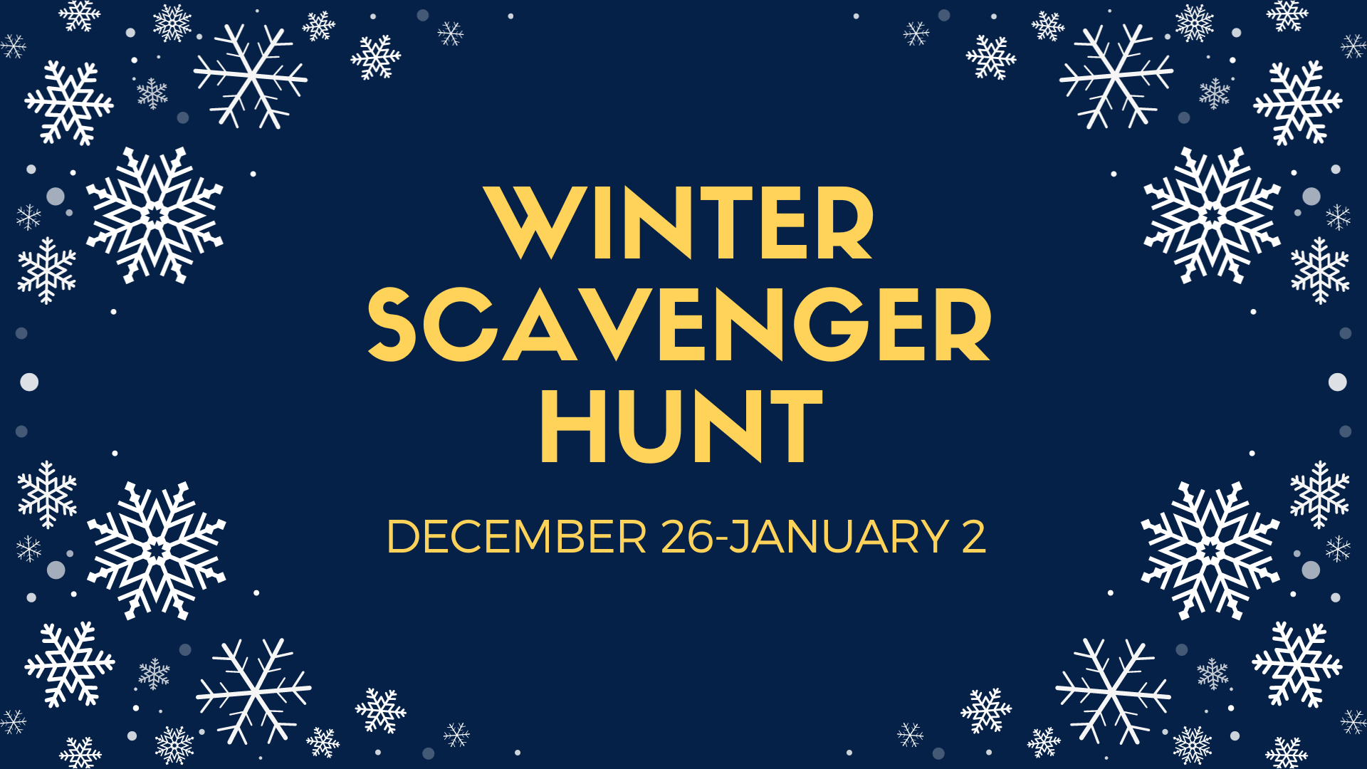 Winter Scavenger Hunt