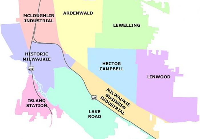 Map Of Milwaukie Oregon