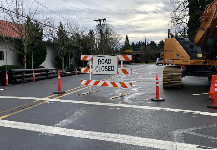 Main Street road closure