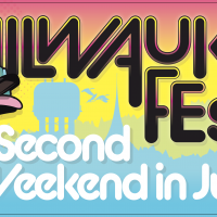 Milwaukie Fest Banner featuring a goose in sunglasses 