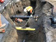 New Water Pipe being installed at Wren St and 22nd Ave
