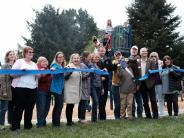 Wichita Park Grand Opening April 2019 Cutting the Ribbon