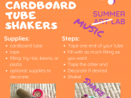 Music Lab: Cardboard Tube Shakers