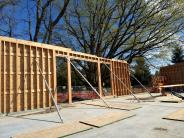 Apr. 17, 2019 - east wall framing 