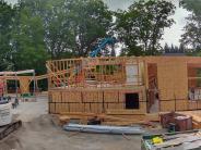 May 13, 2019 - roof trusses and wall sheathing 