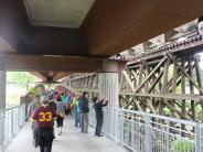 Inaugural Walk Across Kellogg Creek Bridge 