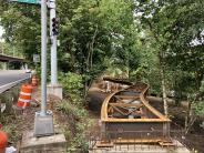 Raised path near McLoughlin Boulevard