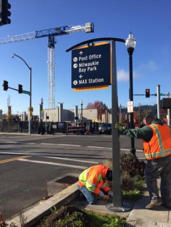 Wayfinding Signs Install Milwaukie