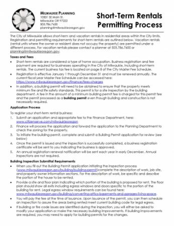 Short-term rental process