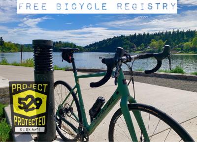 photo of bike at the riverfront