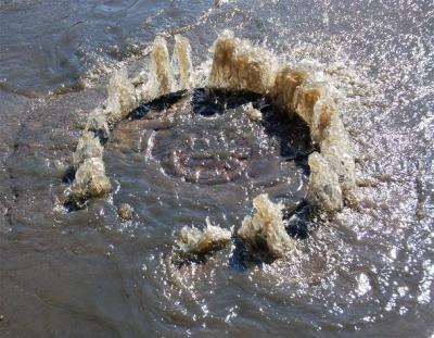 Surcharging Manhole