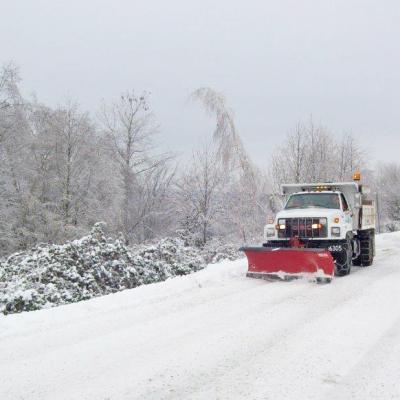 City snow plow