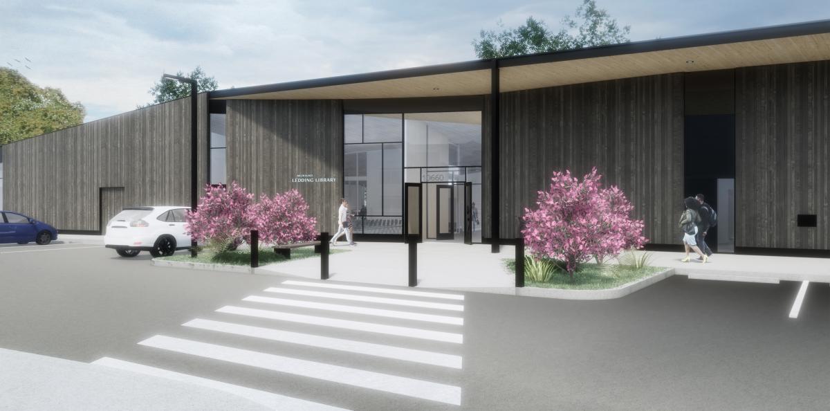 Ledding Library concept rendering Ledding Library concept rendering