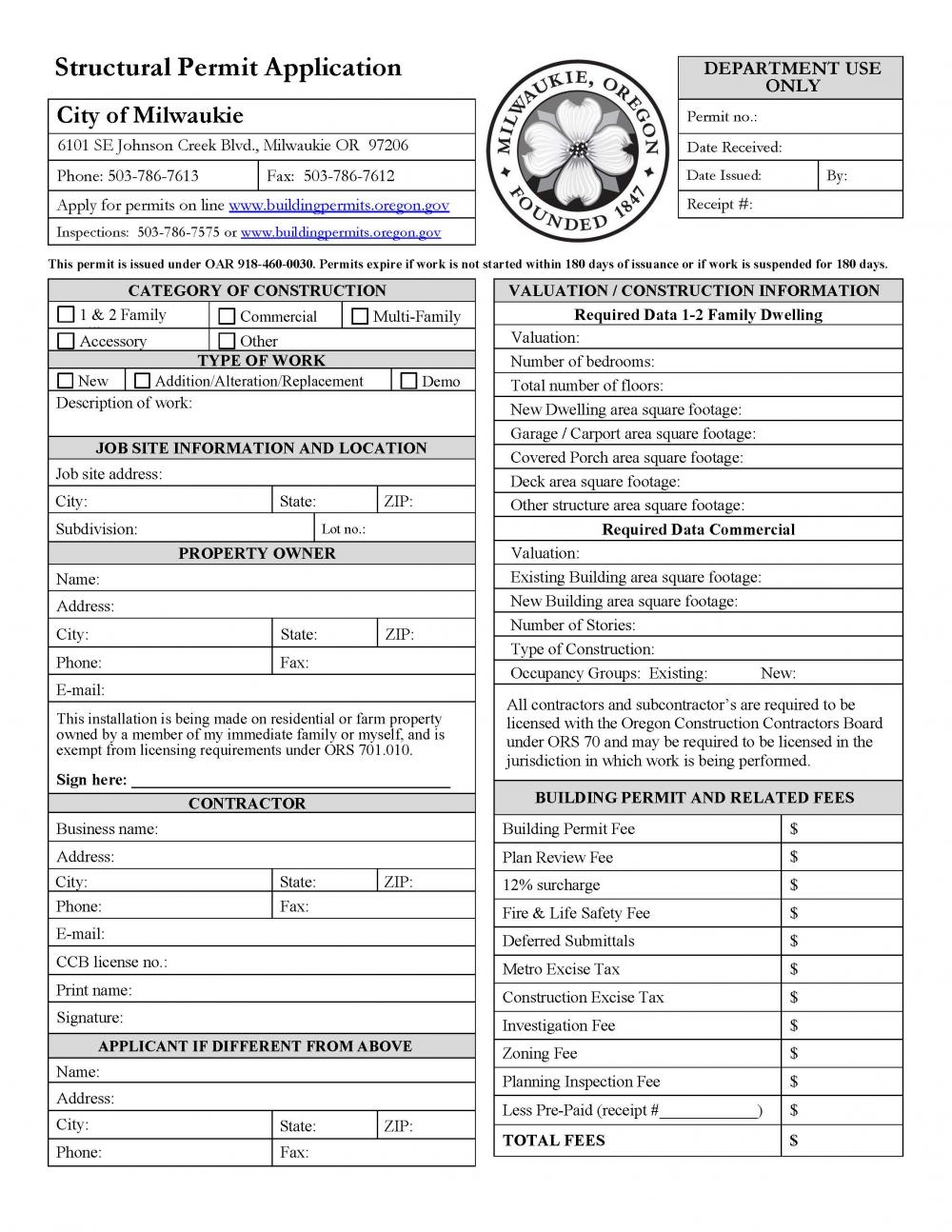 Building Permit | City of Milwaukie Oregon Official Website