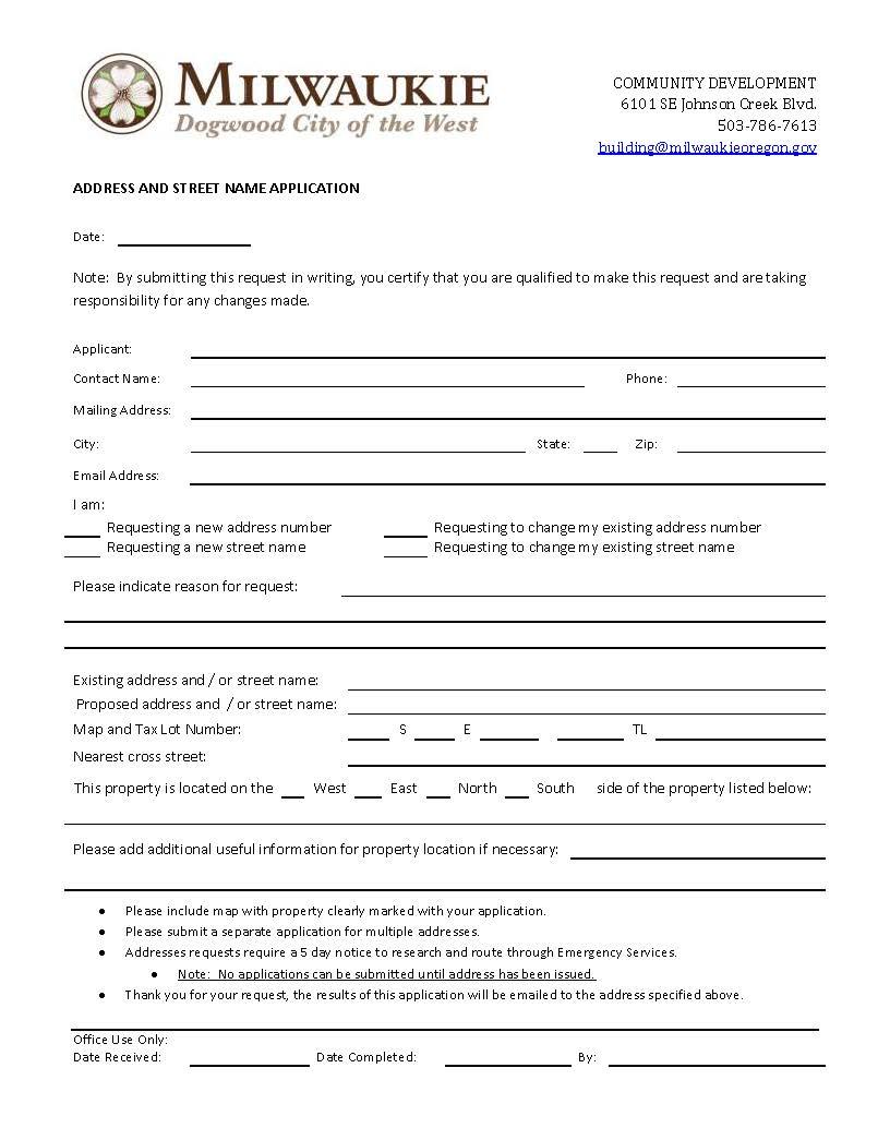 address request form new address and name application form city of address request form new address and name application form city of
