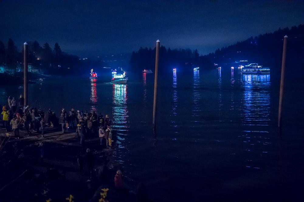 Winter Solstice & Christmas Ships Viewing City of Milwaukie Oregon