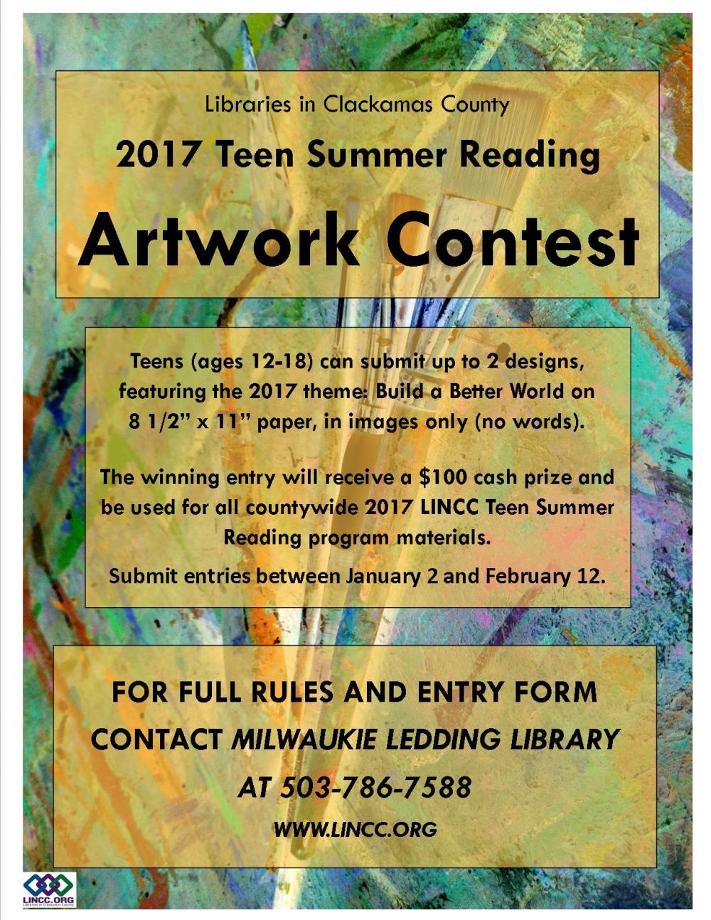 Teen Art Contest For 44