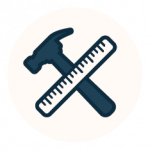 hammer and ruler icon