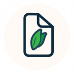 page with leaves icon