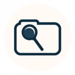 folder with magnifier icon