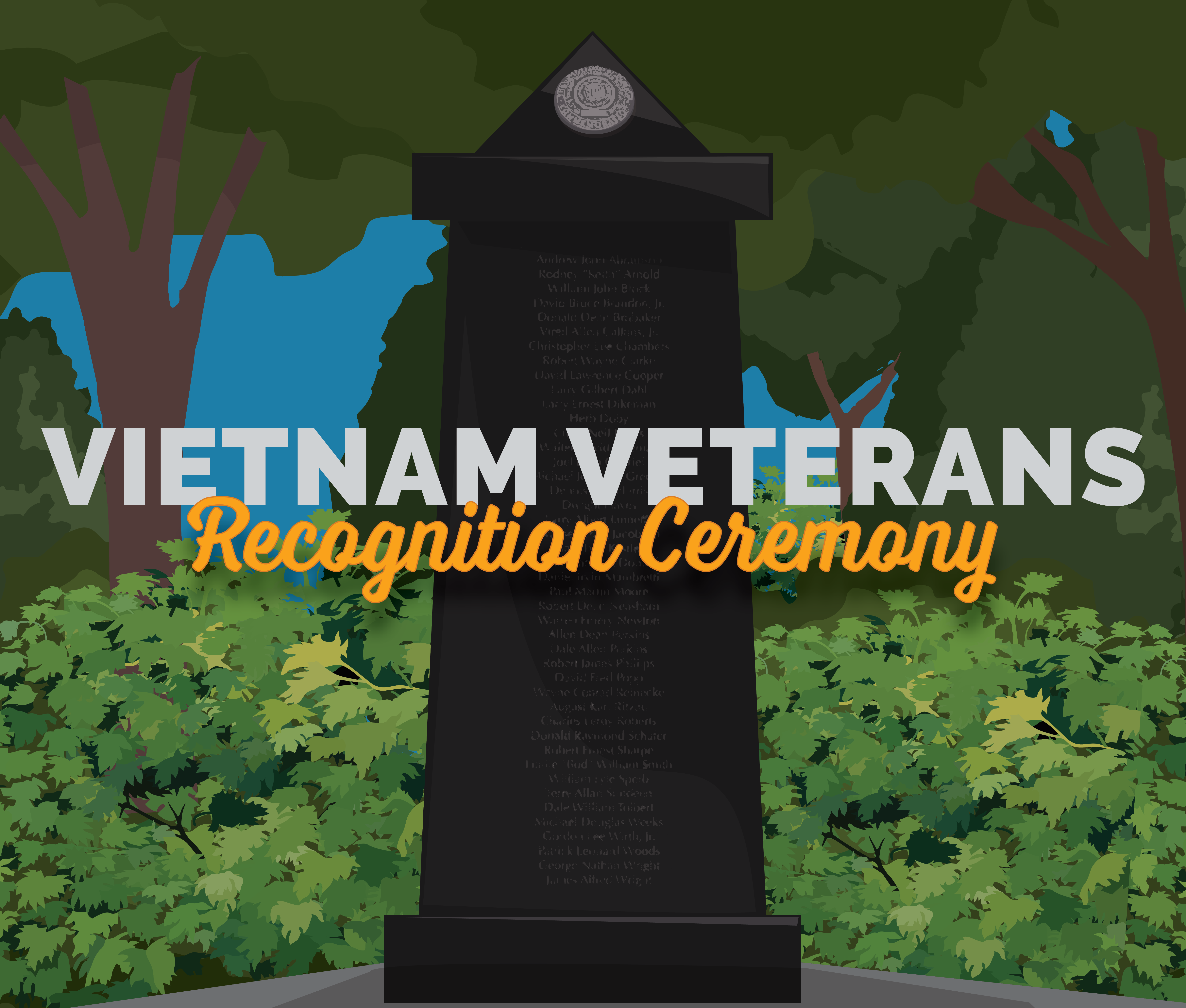 Illustration of Vietnam Veterans monument